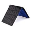 Portefeuille en alligator noir véritable et autruche bleu – Image 3