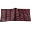 Portefeuille en alligator véritable bordeaux et noir – Image 5